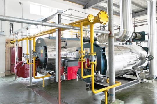 4 TPH Gas Fired Steam Boiler and 1400kw Thermal Oil Boiler