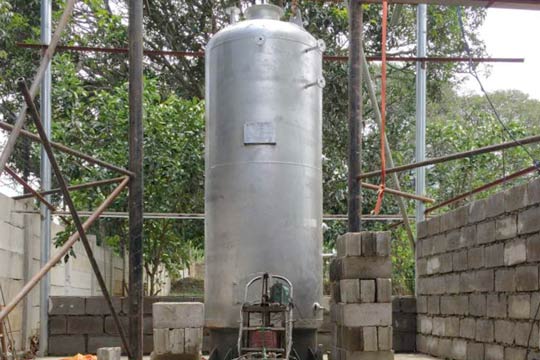 vertical coal hot water boiler