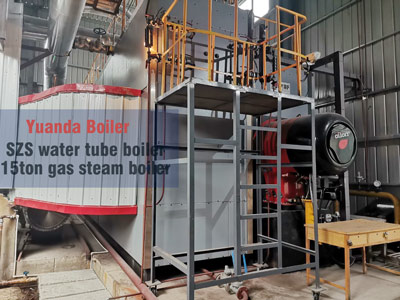 15ton gas oil water tube boiler