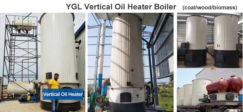 vertical wood thermal oil boiler