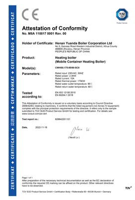 ASME CERTIFICATE 