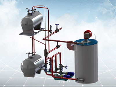 vertical thermal oil boiler