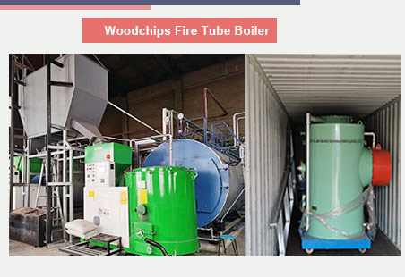 wood chips fire tube boiler