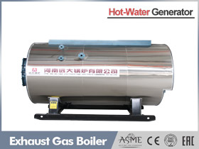 exhaust gas hot water boiler,waste gas heating water boiler
