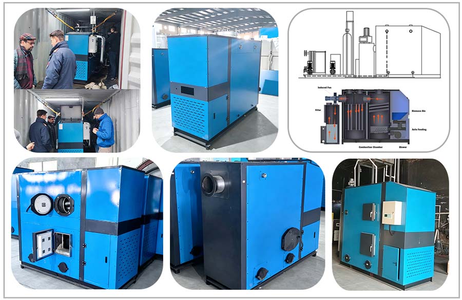 mobile biomass pellet boiler,containerised biomass boiler,mobile central heating boiler