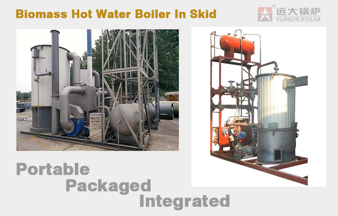 skid type biomass heating boiler,skid type biomass hot water boiler