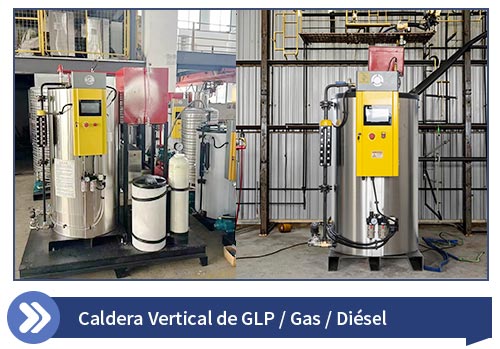 caldera vapor de verticales