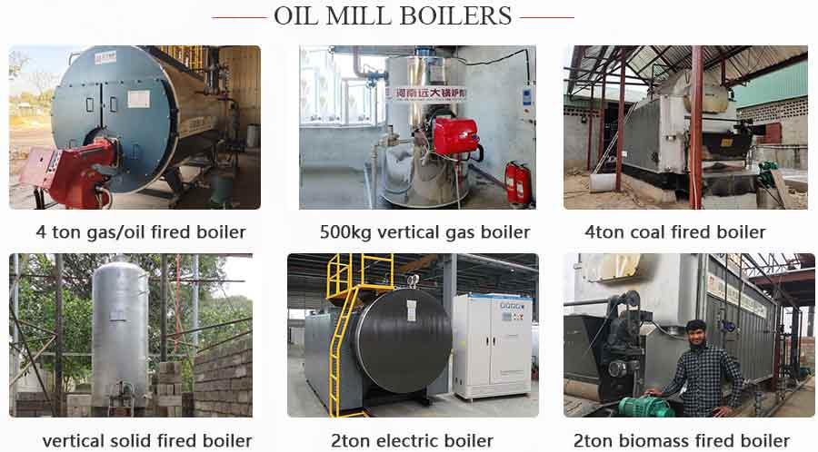 steam boiler for oil mill