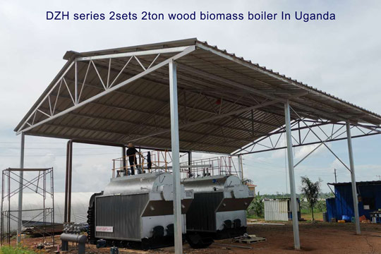 2ton wood steam boiler