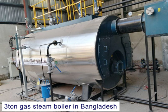 3ton gas fired steam boiler china