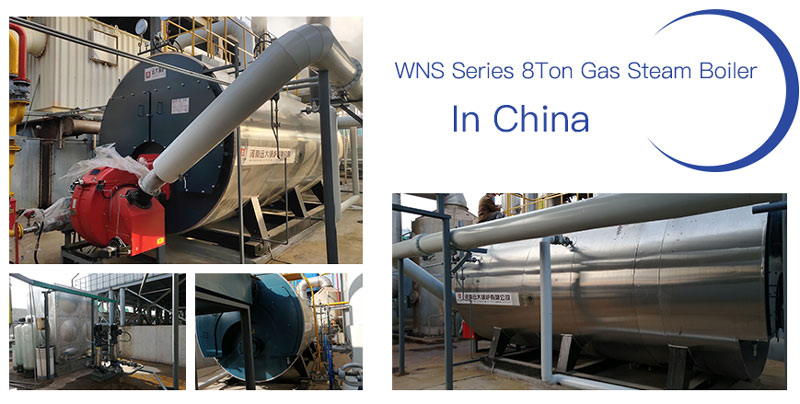 wns fire tube boiler,8ton gas steam boiler,8000kg gas fired boiler