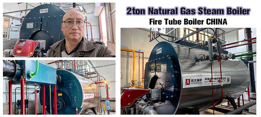 2ton gas fired steam boiler,2ton fire tube boiler,2000kg gas fired boiler