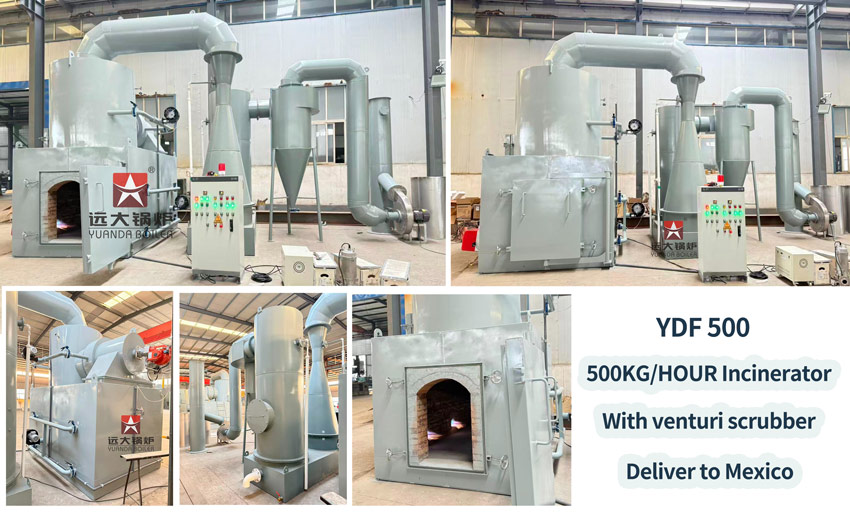 500kg incinerator,medical waste incinerator,hospital incinerator