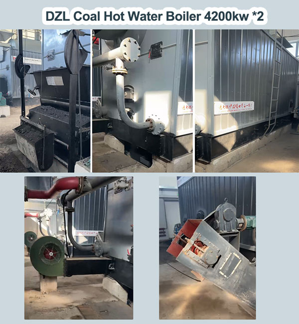 DZL series boiler, automatic coal feeding, industrial heating project