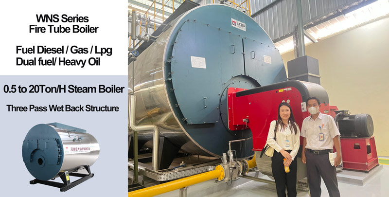 wns fire tube steam boiler,three pass fire tube boiler,packaged steam boiler
