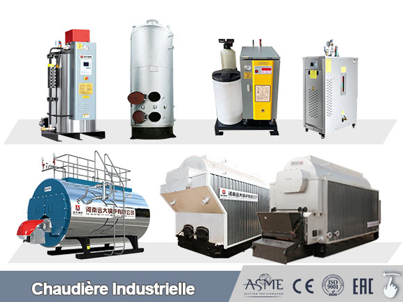 chaudière industrielle à vapeur et à eau chaude