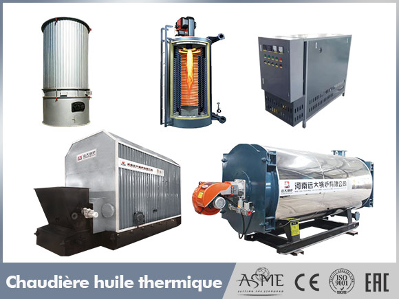 Chauffage huile thermique, chaudière huile thermique, réchauffeur de fluide thermique