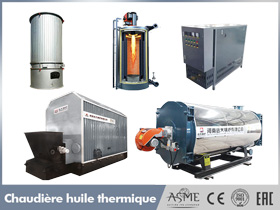 Chauffage huile thermique, chaudière huile thermique, réchauffeur de fluide thermique