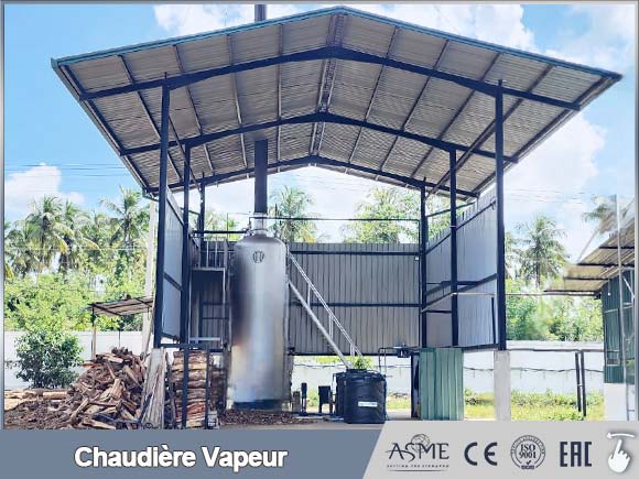 chaudière à bois verticale, chaudière biomasse, chaudière vapeur