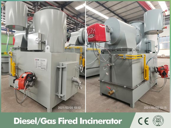 smokeless diesel incinerator,smokeless gas incinerator,waste management incinerator