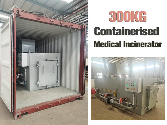 hospital incinerator,containerised incinerator,portable mobile incinerator