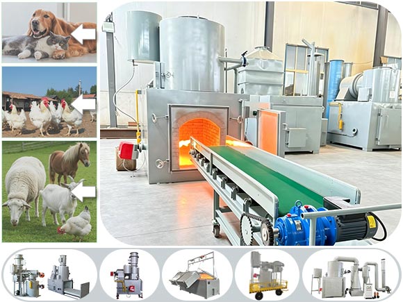 china animal incinerator,horse incinerator,smokeless waste incinerator