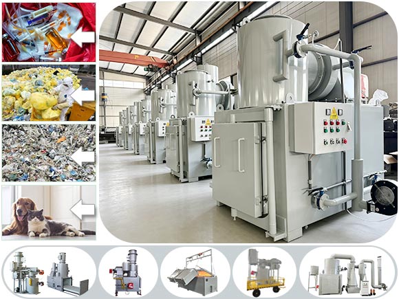 china waste incinerator,smokless waste incinerator,double chambers incinerator