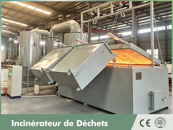 Incinérateur de déchets papier, incinérateur de déchets plastiques, incinérateur de déchets