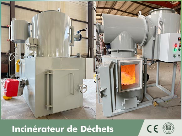 Incinérateur de petits déchets, incinérateur d'ordures ménagères, incinérateur médical