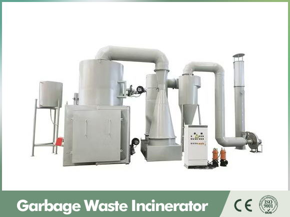china waste incinerator,smokless waste incinerator,double chambers incinerator