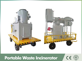 portable medical incinerator,movable incinerator,containerised medical incinerator