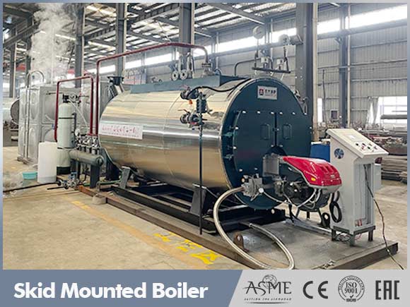 skid mounted steam boiler,portable oil gas fired boiler,mobile portable boiler