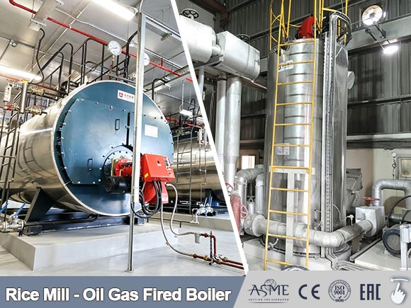 diesel gas fired boiler,steam boiler for rice mill,oil gas fired steam boiler