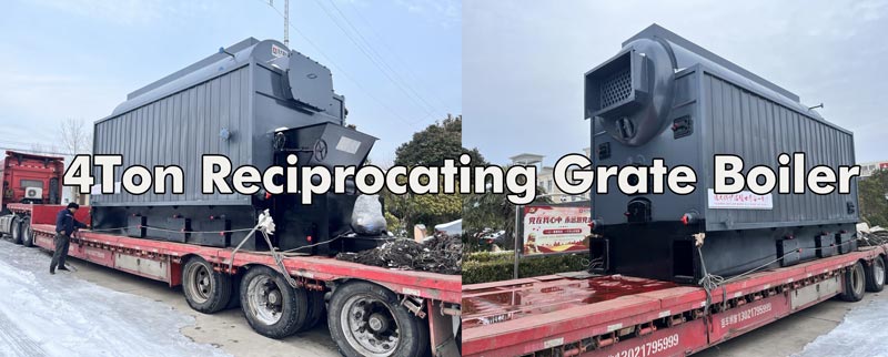 4ton reciprocating grate boiler,4ton sluge coal fired boiler,DZW biomass waste steam boiler