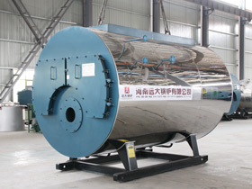 Gas oil hot water boiler