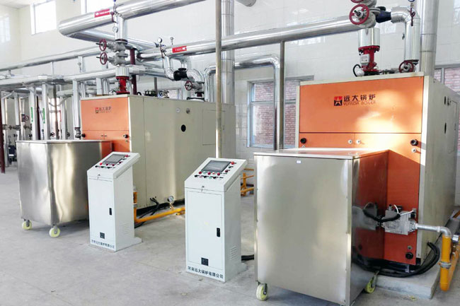 Gas oil hot water boiler
