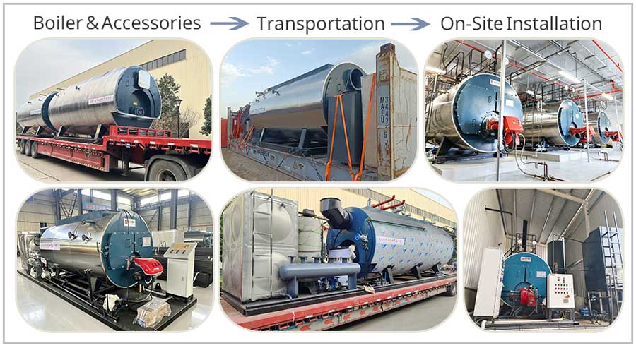 fuel oil gas boiler,smoke tube boiler,horizontal boiler