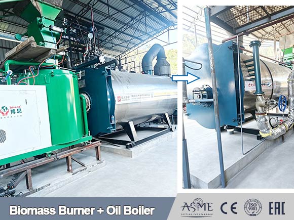 biomass burner hot oil furnace,wood fired thermal oil boiler,burner and boiler
