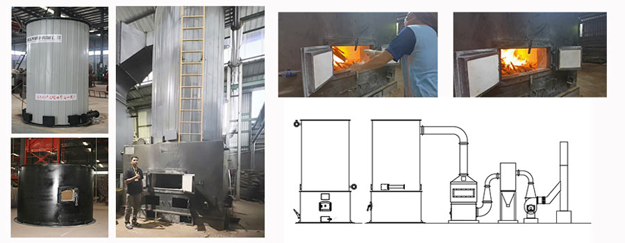vertical wood thermic fluid heater,vertical wood thermal oil boiler,ygl thermal oil boiler
