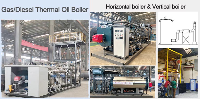 horizontal diesel gas fired thermal oil boiler,vertical diesel gas fired thermal oil boiler,yyqw yql thermal oil boiler
