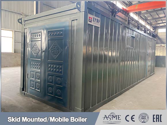 portable mobile boiler,mobile steam generator boiler,containerised steam generator boiler