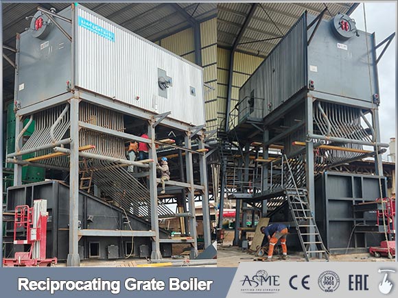 water tube reciprocating grate boiler,szw reciprocating grate boiler,china biomass boiler