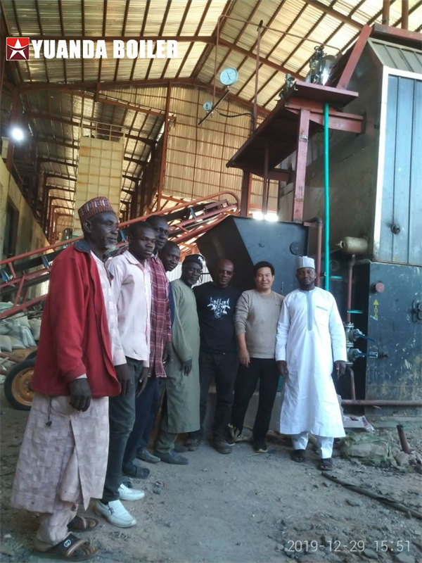 Nigeria Rice Mill 10Ton Husk Steam Boiler Installation Services