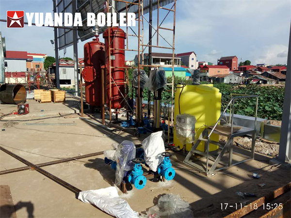 Industrial Diesel Boiler 15TPH Steam Boiler For Beverage Company Cambodia