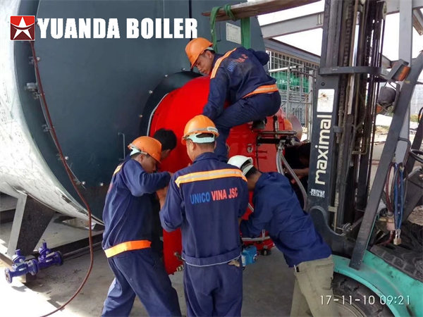 Industrial Diesel Boiler 15TPH Steam Boiler For Beverage Company Cambodia