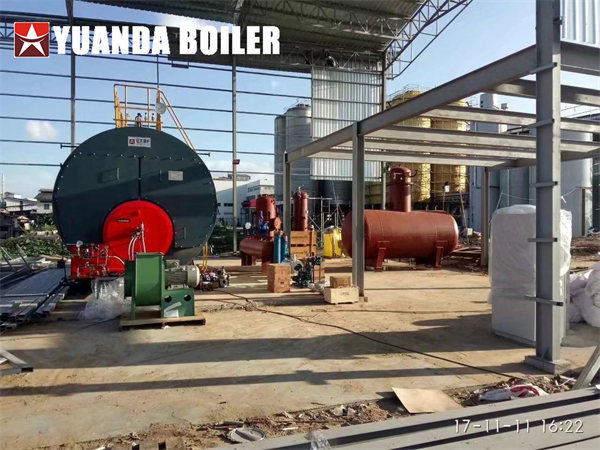 Industrial Diesel Boiler 15TPH Steam Boiler For Beverage Company Cambodia