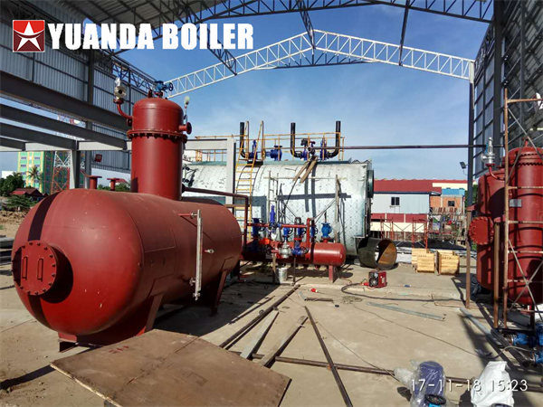 Industrial Diesel Boiler 15TPH Steam Boiler For Beverage Company Cambodia