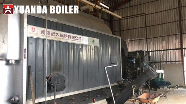 6Ton Rice Husk Steam Boiler Automatic Running In Ricemill Nigeria