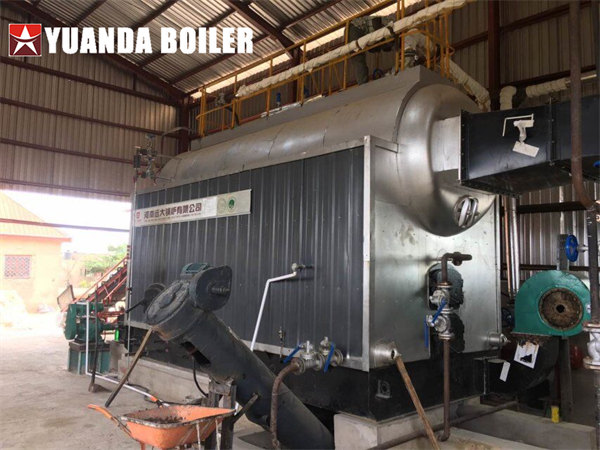 6Ton Rice Husk Steam Boiler Automatic Running In Ricemill Nigeria