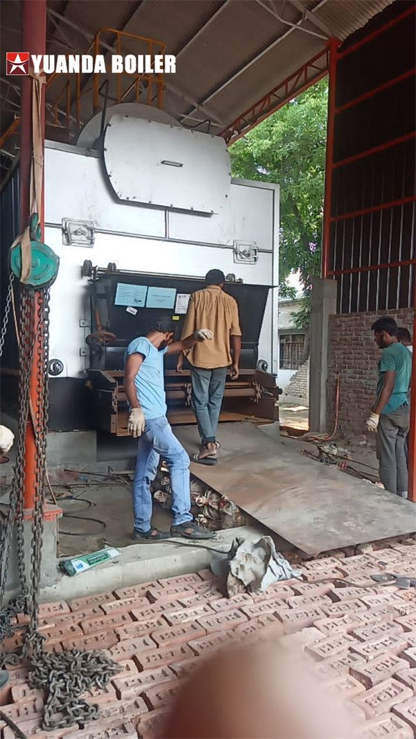 DZL 6Ton Chain Grate Coal Boiler Installation Work